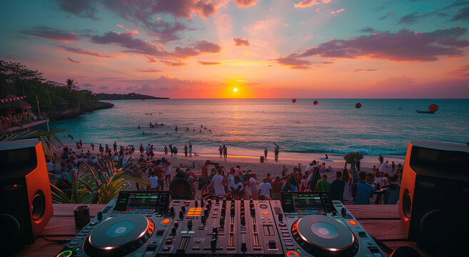 DJ performing